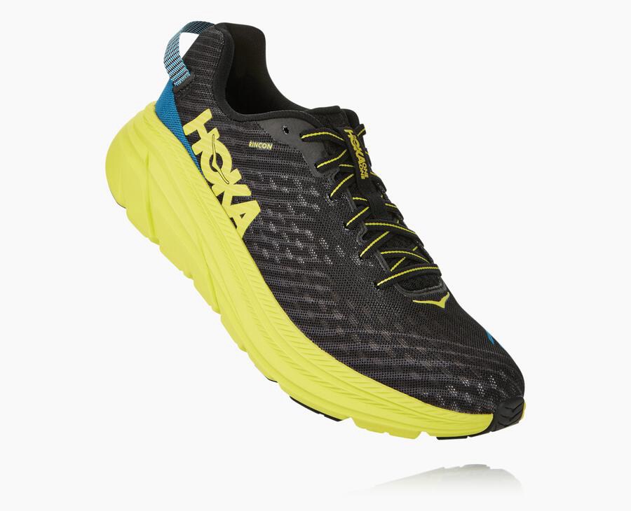 Tenis Hoka One One Hombre Negros/Verdes - Rincon - BFJY98624